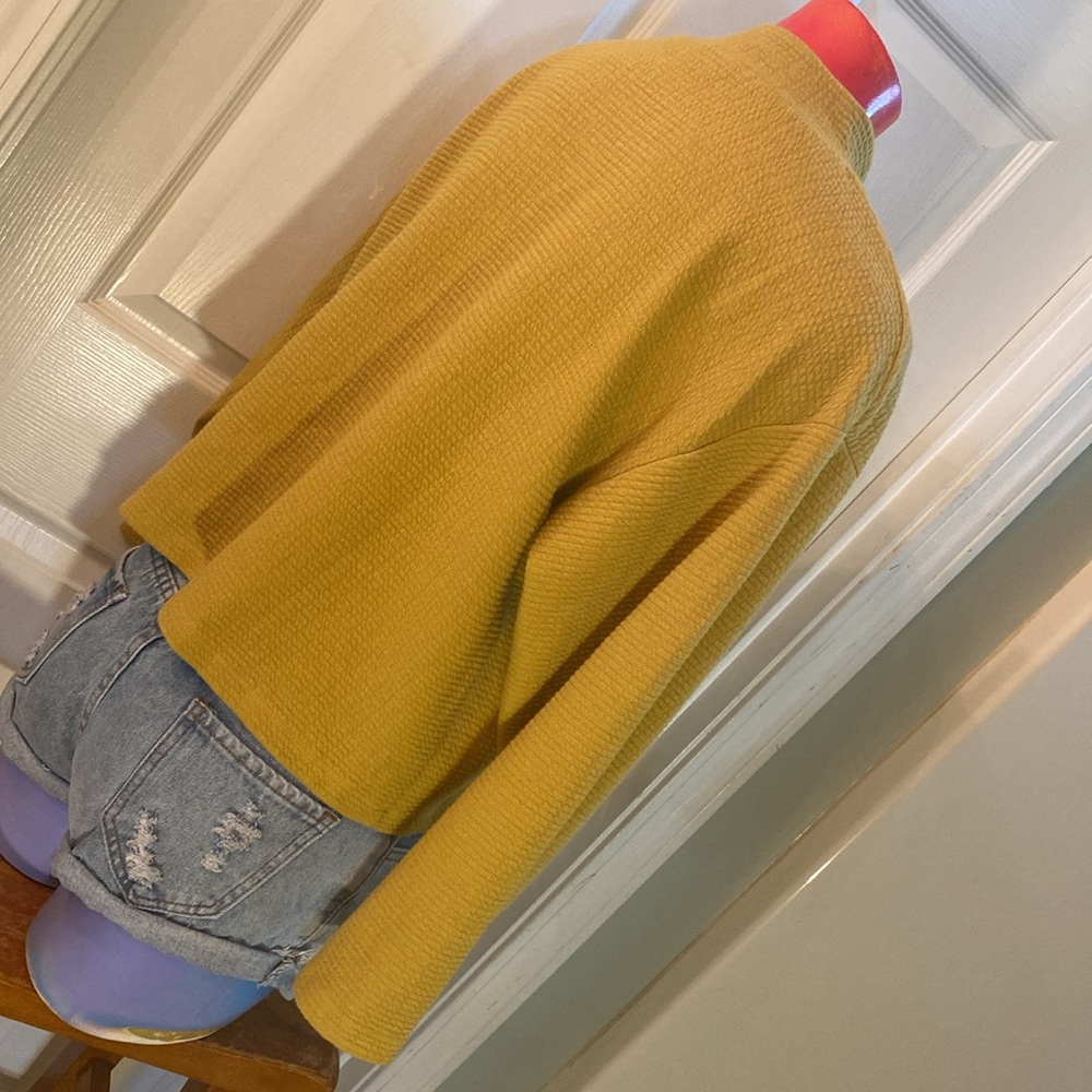 June & Hudson Mustard Cowl Neck Sweater - Picture 8 of 12